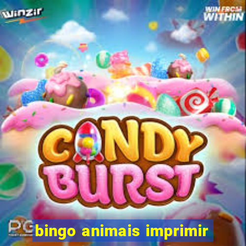 bingo animais imprimir