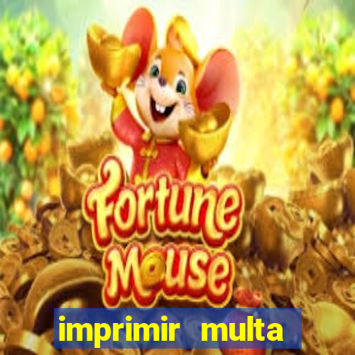 imprimir multa detran mg