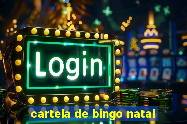 cartela de bingo natal