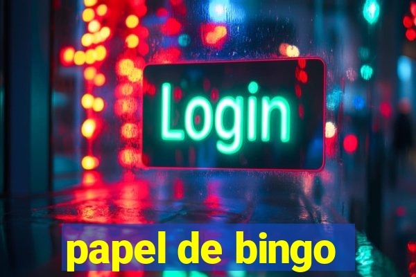 papel de bingo