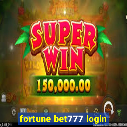 fortune bet777 login