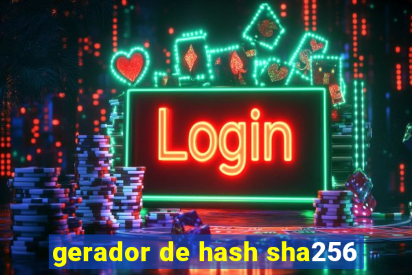 gerador de hash sha256